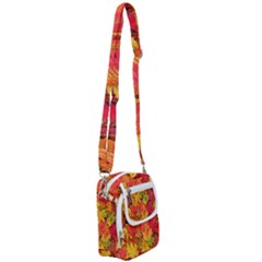 Autumn Background Maple Leaves Shoulder Strap Belt Bag by artworkshop