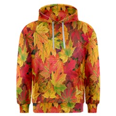 Autumn Background Maple Leaves Men s Overhead Hoodie by artworkshop