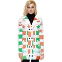 Christmas Bunting Banners Button Up Hooded Coat  View1