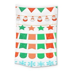 Christmas Bunting Banners Small Tapestry by artworkshop