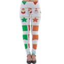 Christmas Bunting Banners Lightweight Velour Leggings View1