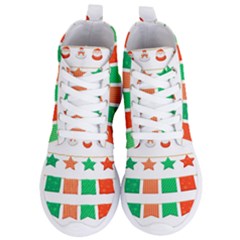 Christmas Bunting Banners Women s Lightweight High Top Sneakers by artworkshop