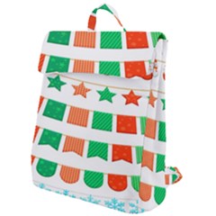 Christmas Bunting Banners Flap Top Backpack by artworkshop