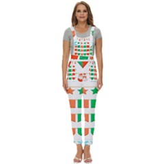 Christmas Bunting Banners Women s Pinafore Overalls Jumpsuit