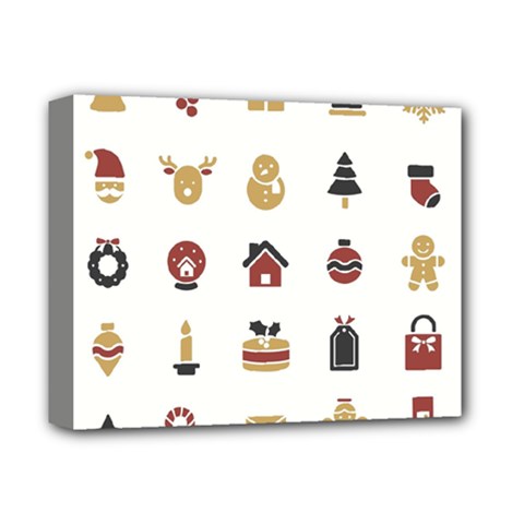 Christmas Symbols Deluxe Canvas 14  X 11  (stretched) by artworkshop