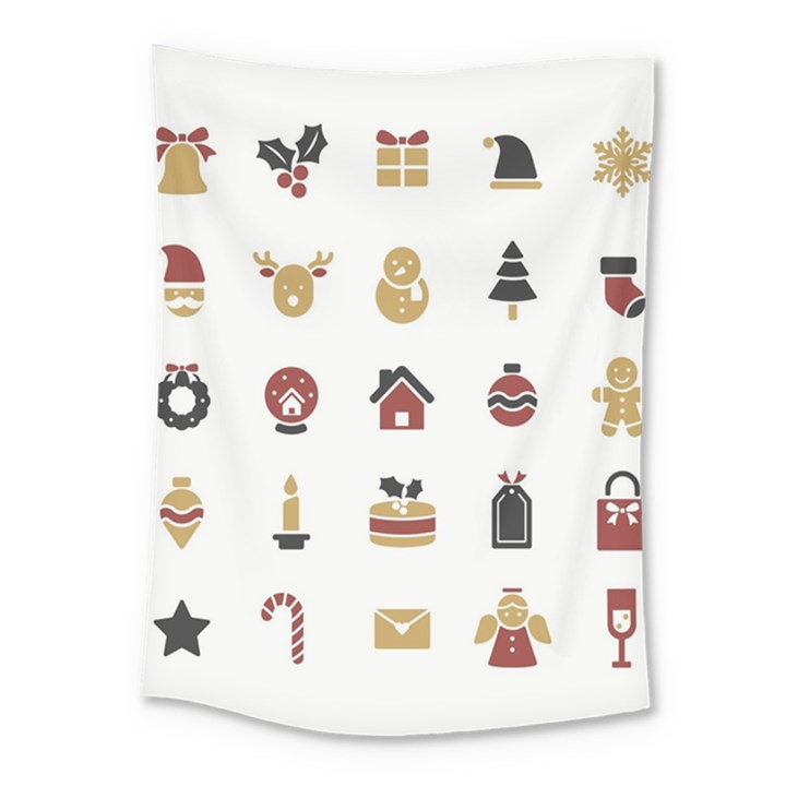 Christmas Symbols Medium Tapestry