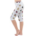 Christmas Symbols Lightweight Velour Cropped Yoga Leggings View2