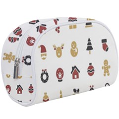 Christmas Symbols Make Up Case (large) by artworkshop