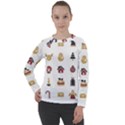 Christmas Symbols Women s Long Sleeve Raglan Tee View1