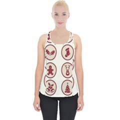 Christmas Winter Symbols Piece Up Tank Top by artworkshop