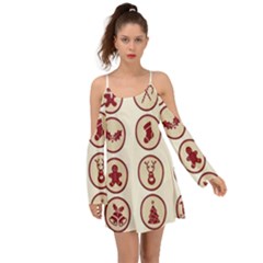 Christmas Winter Symbols Boho Dress