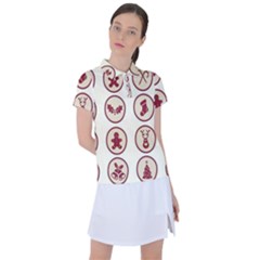 Christmas Winter Symbols Women s Polo Tee