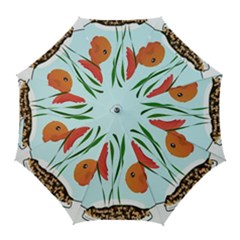 Fishbowl Fish Goldfish Water Golf Umbrellas by artworkshop