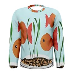 Fishbowl Fish Goldfish Water Men s Long Sleeve Tee by artworkshop