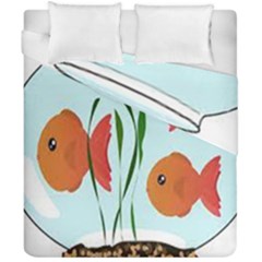 Fishbowl Fish Goldfish Water Duvet Cover Double Side (california King Size) by artworkshop