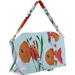 Fishbowl Fish Goldfish Water Canvas Crossbody Bag by artworkshop