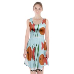 Fishbowl Fish Goldfish Water Racerback Midi Dress by artworkshop