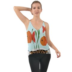 Fishbowl Fish Goldfish Water Chiffon Cami by artworkshop