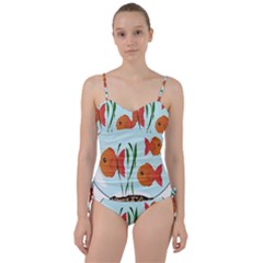 Fishbowl Fish Goldfish Water Sweetheart Tankini Set by artworkshop