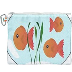 Fishbowl Fish Goldfish Water Canvas Cosmetic Bag (xxxl) by artworkshop