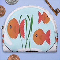 Fishbowl Fish Goldfish Water Horseshoe Style Canvas Pouch by artworkshop