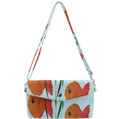 Fishbowl Fish Goldfish Water Removable Strap Clutch Bag by artworkshop