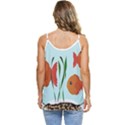 Fishbowl Fish Goldfish Water Casual Spaghetti Strap Chiffon Top View4