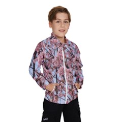 Japanese Sakura Background Kids  Windbreaker by artworkshop