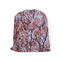 Japanese Sakura Background Drawstring Pouch (xl) by artworkshop