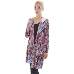 Japanese Sakura Background Hooded Pocket Cardigan by artworkshop