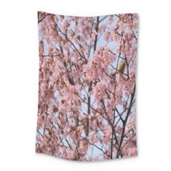 Japanese Sakura Background Small Tapestry by artworkshop