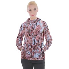 Japanese Sakura Background Women s Hooded Pullover by artworkshop