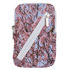 Japanese Sakura Background Belt Pouch Bag (small) by artworkshop