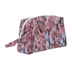 Japanese Sakura Background Wristlet Pouch Bag (medium) by artworkshop