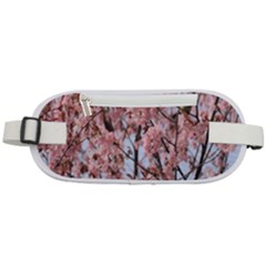 Japanese Sakura Background Rounded Waist Pouch by artworkshop