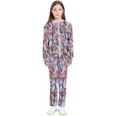 Japanese Sakura Background Kids  Tracksuit by artworkshop