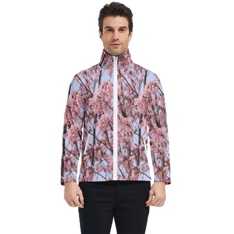 Japanese Sakura Background Men s Bomber Jacket by artworkshop