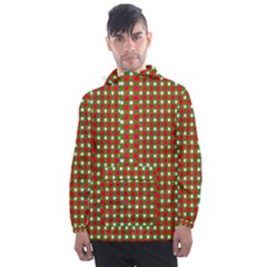 Lumberjack Plaid, Buffalo Plaid, Men s Front Pocket Pullover Windbreaker by artworkshop