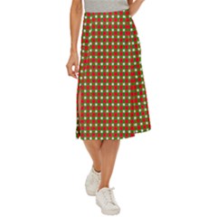 Lumberjack Plaid, Buffalo Plaid, Midi Panel Skirt by artworkshop