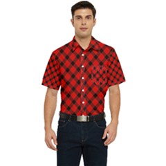 Lumberjack Plaid Men s Short Sleeve Pocket Shirt  by artworkshop