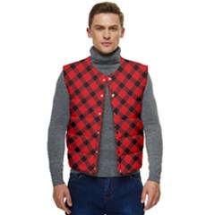 Lumberjack Plaid Men s Short Button Up Puffer Vest	