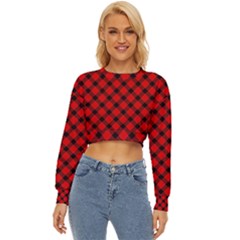 Lumberjack Plaid Lightweight Long Sleeve Sweatshirt by artworkshop