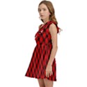 Lumberjack Plaid Kids  One Shoulder Party Dress View3