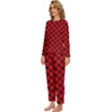 Lumberjack Plaid Womens  Long Sleeve Lightweight Pajamas Set View2