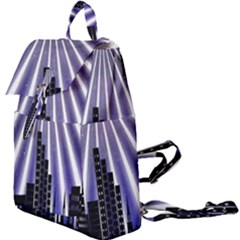 Superhero City Background Buckle Everyday Backpack by artworkshop