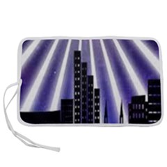 Superhero City Background Pen Storage Case (m) by artworkshop