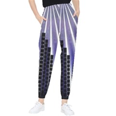 Superhero City Background Tapered Pants by artworkshop