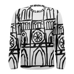 Gold Foil Notre Dame Men s Long Sleeve Tee by artworkshop