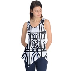 Gold Foil Notre Dame Sleeveless Tunic by artworkshop