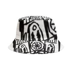 Gold Foil Notre Dame Inside Out Bucket Hat by artworkshop